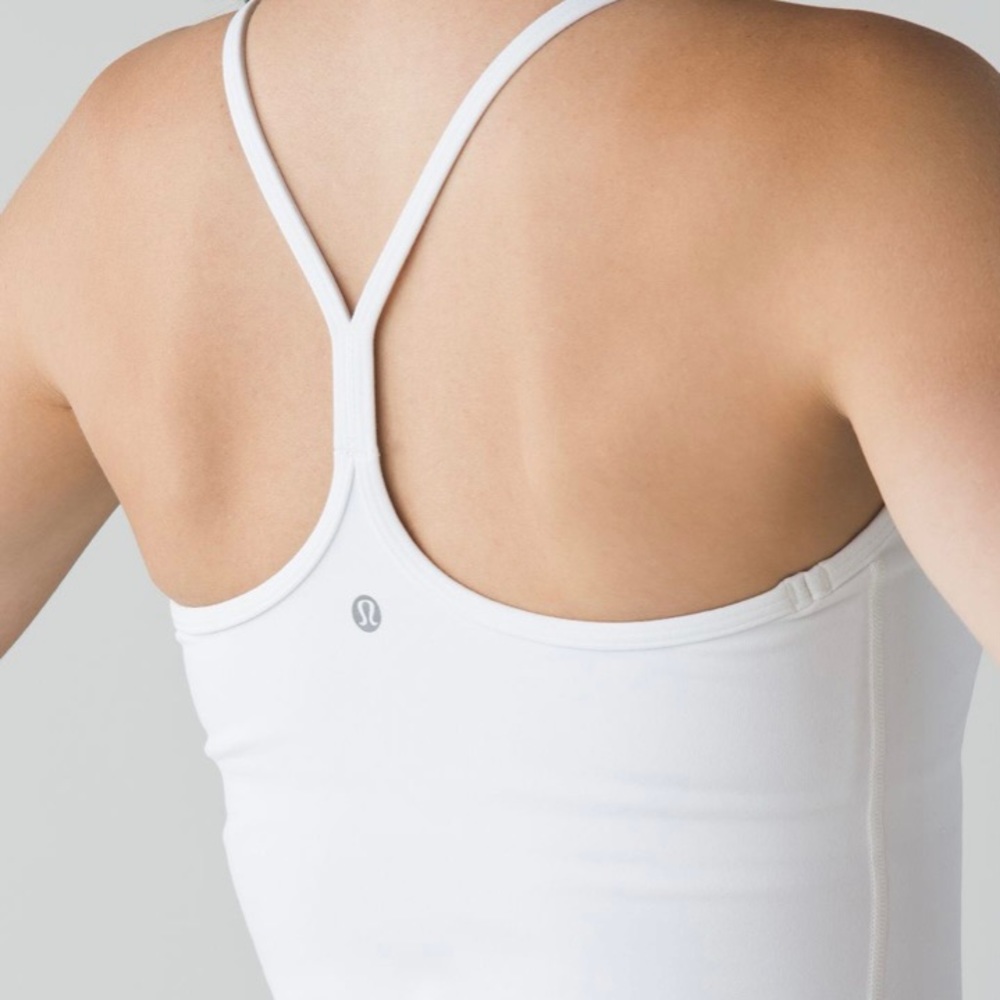 Lululemon White Power Y tank